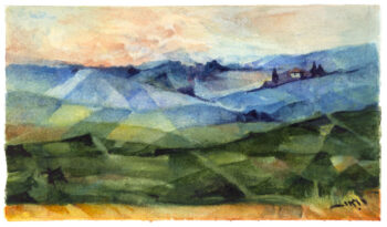 Campagna senese #3 - Acquerelli - Mamdoh Badran