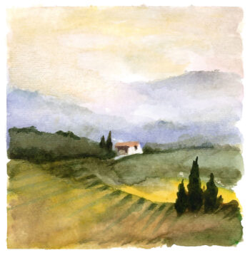 Cantiati Toscana #3 - Acquerelli - Mamdoh Badran