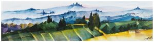 Colline con San Gimignano