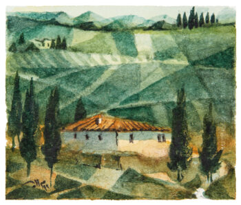 Colline verdi - Acquerelli - Mamdoh Badran