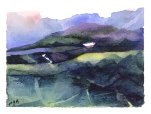 Paesaggio in blu #1