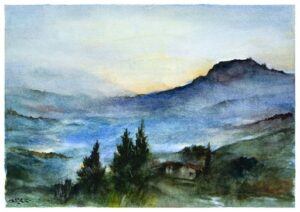 Paesaggio in blu #2