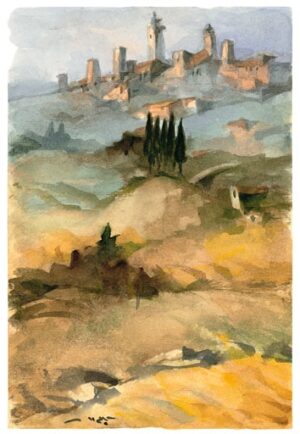 Paesaggio San Gimignano verticale #2