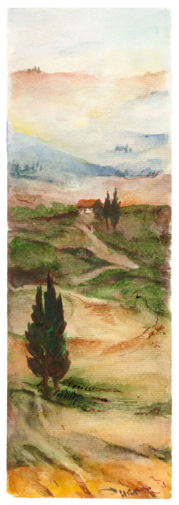 Paesaggio verticale - Acquerelli - Mamdoh Badran