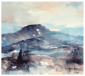Pietrafitta #1 - Watercolors - Mamdoh Badran