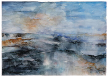Return from Germany #2 - Watercolors - Mamdoh Badran