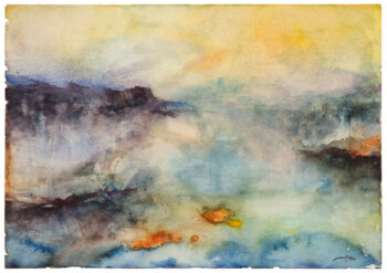 Submerged #1 - Watercolors #1 - Mamdoh Badran