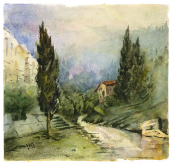 Strada di campagna #2 - Acquerelli - Mamdoh Badran