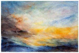 Tramonto sul mare