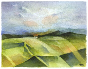 Valdorcia #3 - Acquerelli - Mamdoh Badran