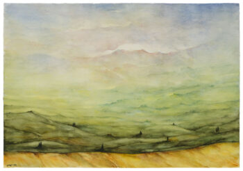 Tuscan valleys - Watercolors - Mamdoh Badran
