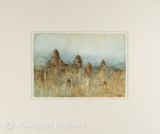 Cairo il Migaurin - Acquerelli - Mamdoh Badran - Dettaglio 1