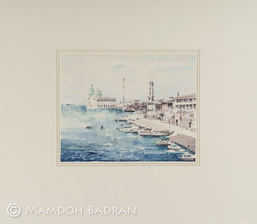 Port Said Canale di Suez - Acquerelli - Mamdoh Badran - Dettaglio 1