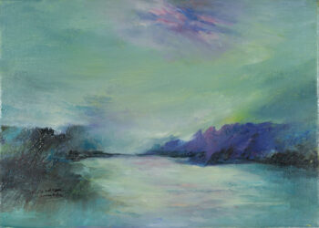 Sul lago #3 - Dipinti a olio - Mamdoh Badran