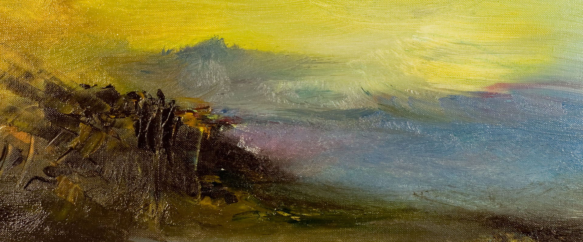 Dettaglio Dipinto a Olio Astratto